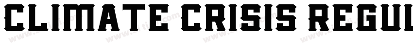 Climate Crisis Regul字体转换